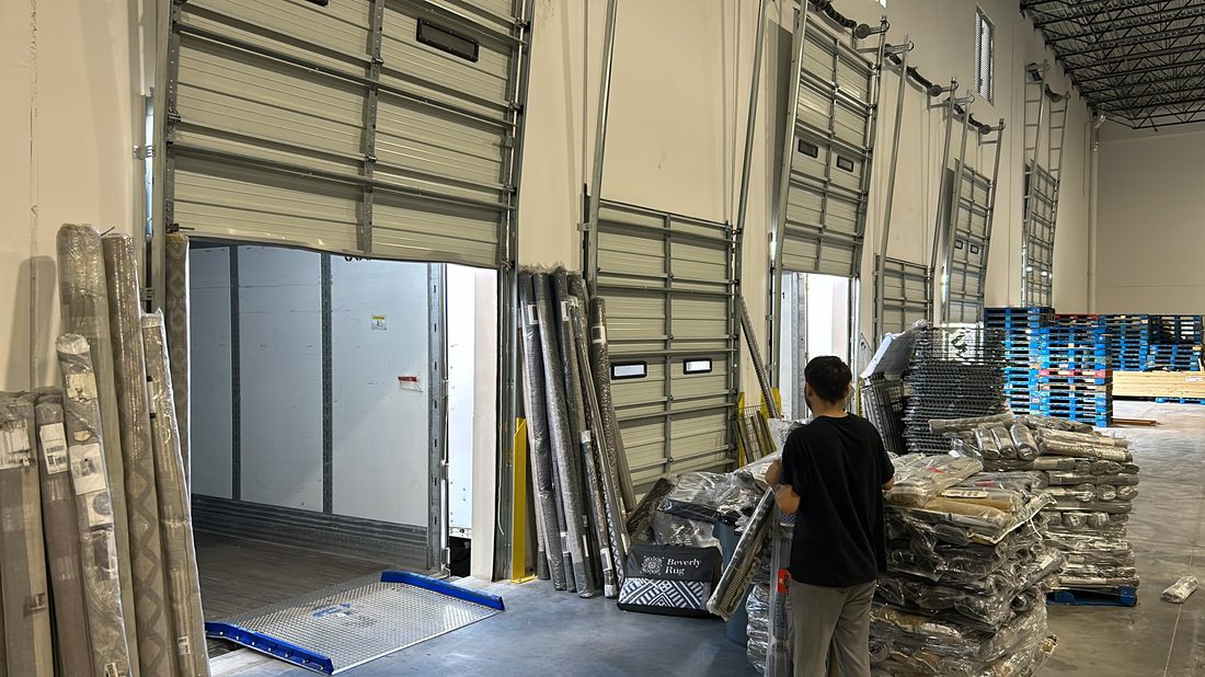 Working in the warehouse